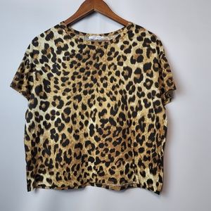 Zara leopard print top